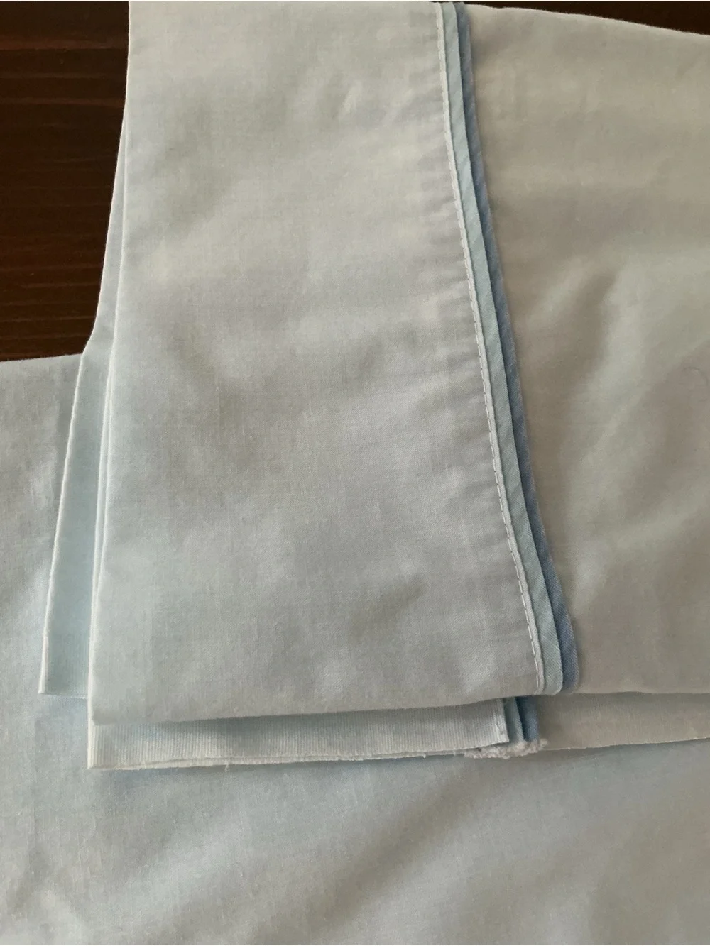 Vintage Sears Percale Baby Blue Flat Sheet